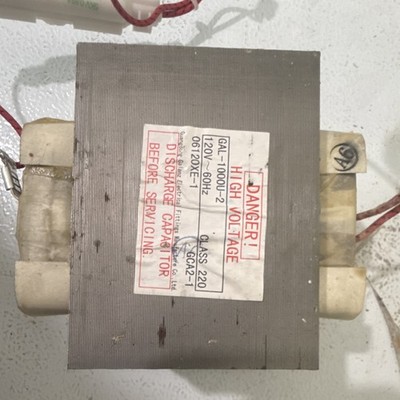 Galanz GAL-1000U-2 Microwave Transformer 120V 60Hz Gray Electric