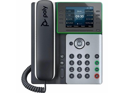 HP Poly Edge E350 IP Phone and PoE enabled, 2 x Network (RJ-45) TAA Compliant |