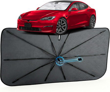 Car Windshield Sun Shade for Tesla Model S 2012-2026   Reflective Coated Fabric 