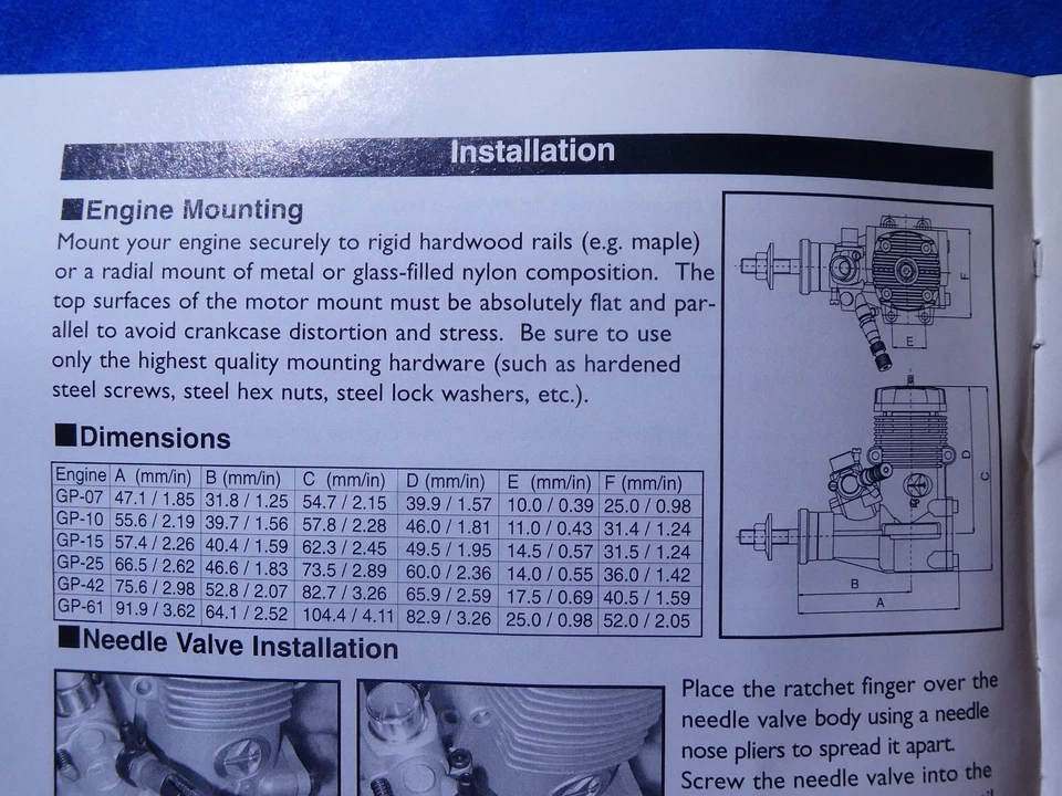 TOP ++ THUNDER TIGER - MOTEUR THERMIQUE Thermal engine GP-61 N° 9060 - 10,58 cm3 - Photo 4/4