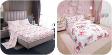 Pink Princess Bow Bedding Set for Girls  Teens