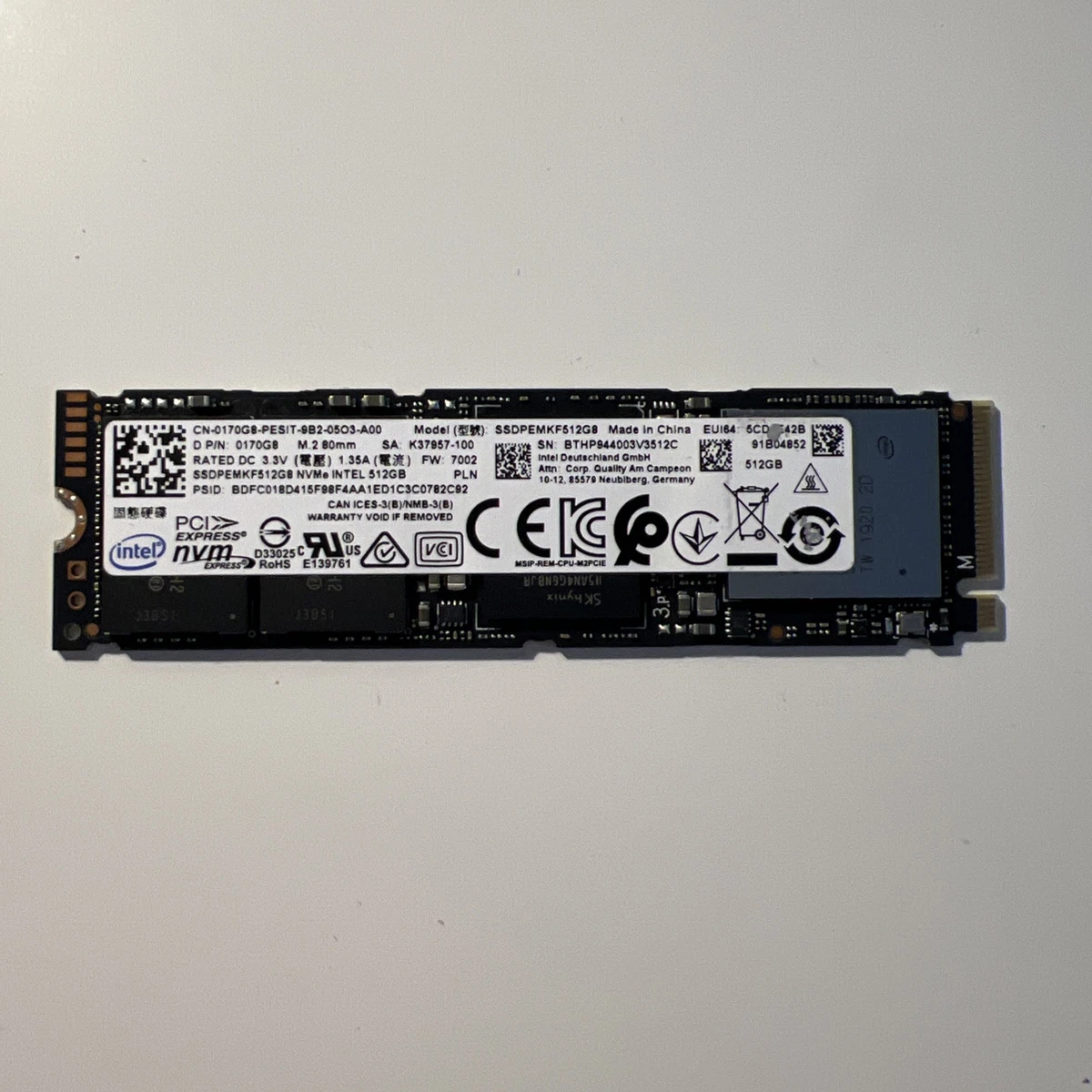 Intel M.2 Interface 512 GB Solid State Drives for sale | eBay