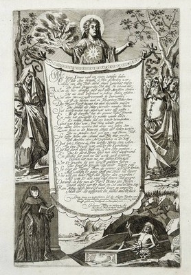 Georg II von Hessen-Darmstadt König Xerxes Gedicht Joh. Tackig Kupferstich 1661