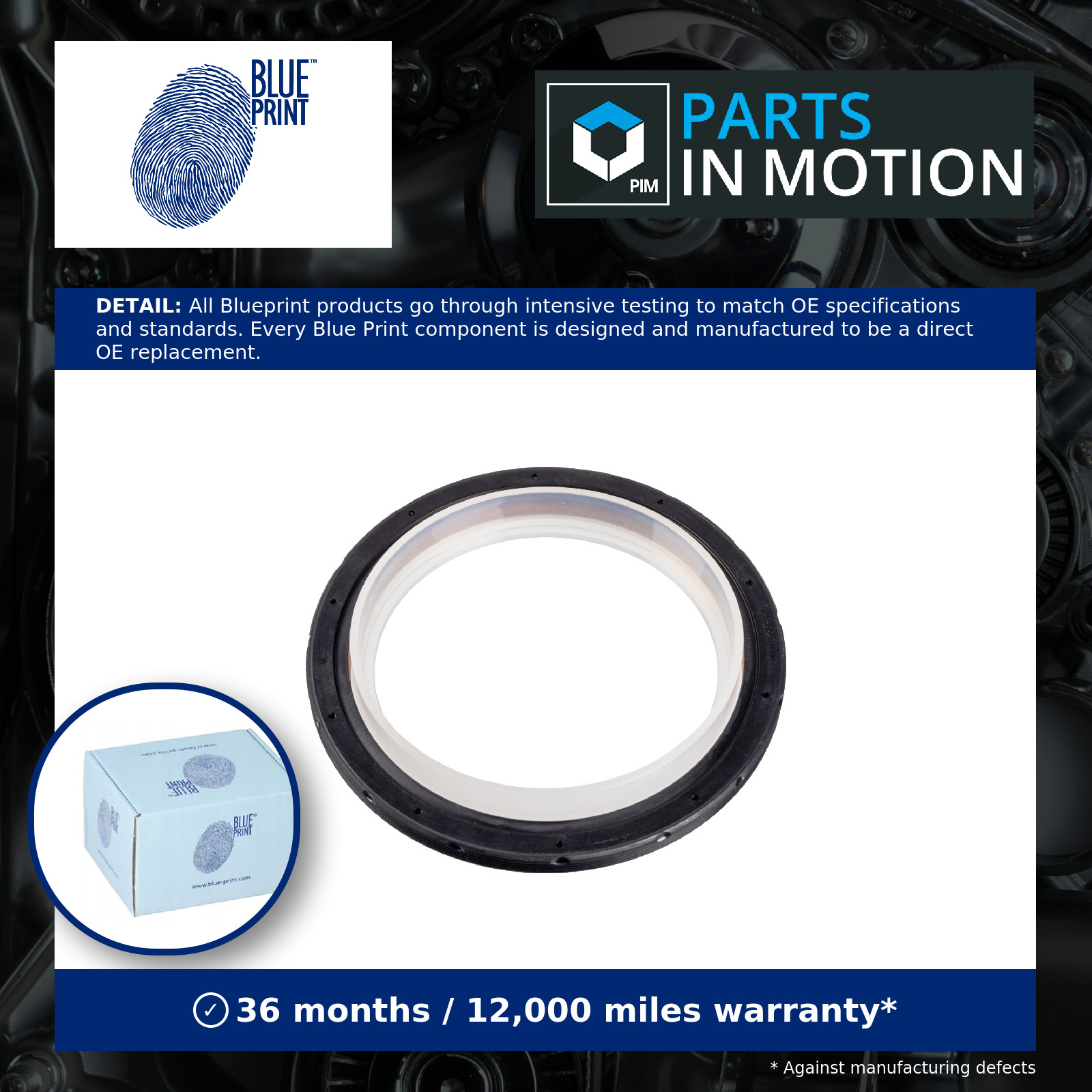 Crankshaft Oil Seal fits VOLVO Inner Blue Print 30725004 30725877 30757228 New - Image 7