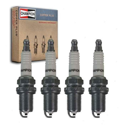 Sixity Auto 4 Pc Champion Copper Plus Spark Plugs Compatible Chevrolet Cruze