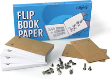 Blank Flip Book Paper with Holes - 240 Sheets 480 Pages Flipbook Animation Pap