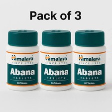 3 Tubs of Himalaya Abana 180 Tabs Reduces Cholesterol Pure Herbal Exp 2028