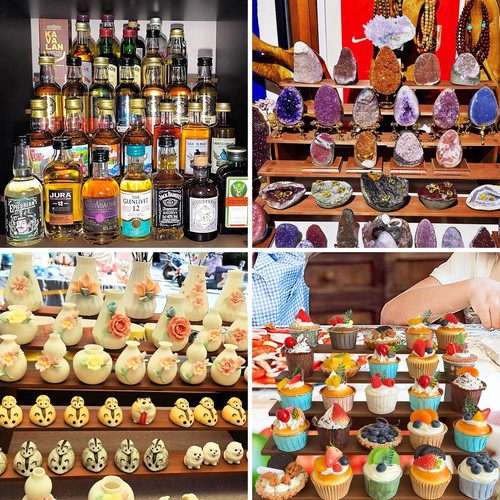 Supporto per cupcake in legno 5 livelli supporto per cupcake supporto per cupcake in legno rustico... - Foto 7 di 7