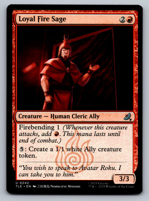 Loyal Fire Sage U 0242 Avatar: The Last Airbender Regular