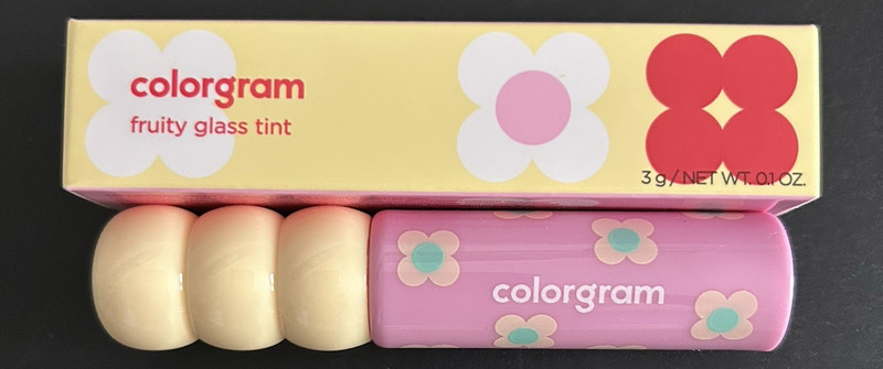 colorgram Fruity Glass Tint Lip Tint Gloss, Raspberry Shade 0.1 oz