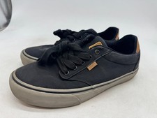 VANS Atwood Deluxe Running Sneaker Men's 2-Tone Leather Gray Lace-Up Low Top - 9