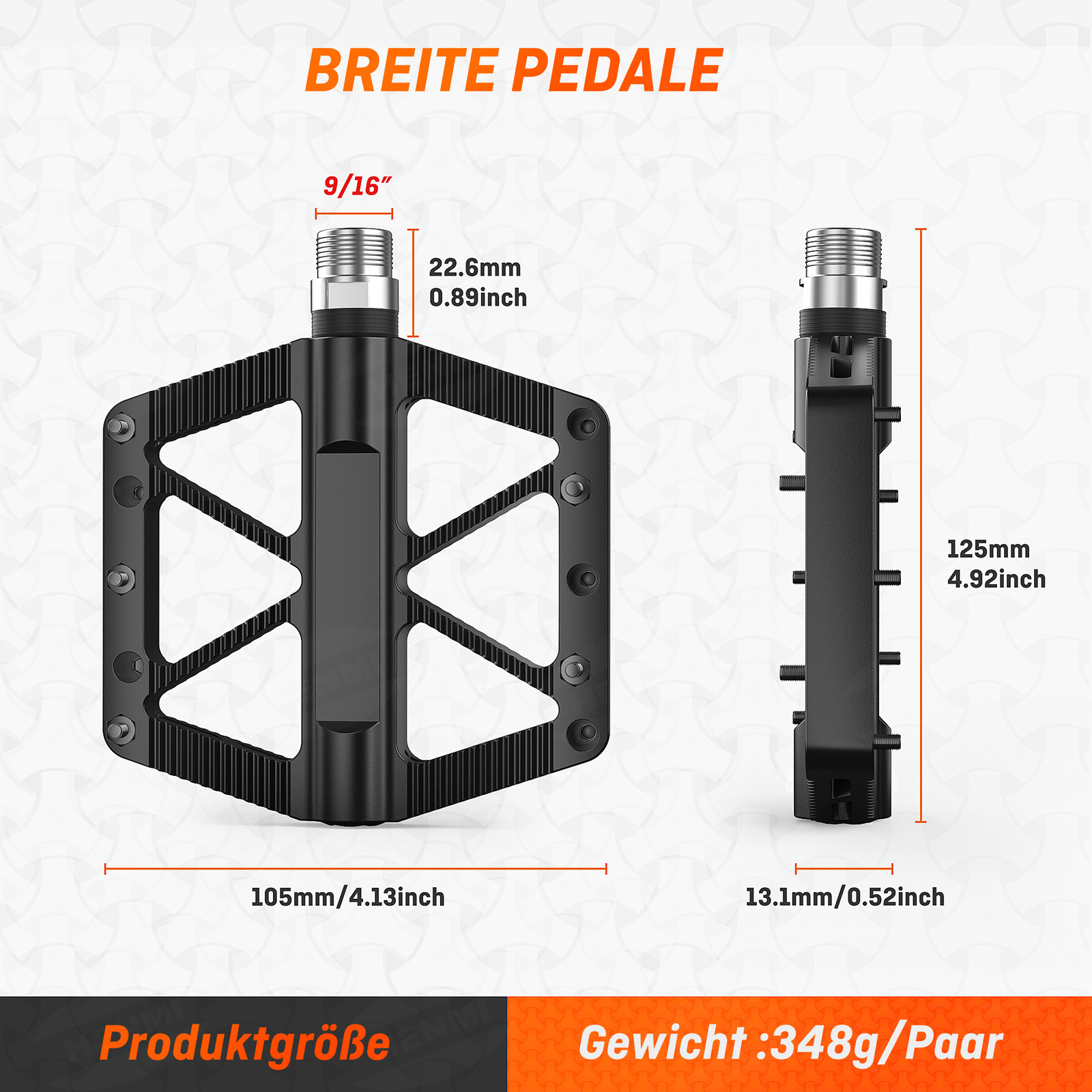 Pedali HENMI in alluminio antiscivolo per bici foto 4