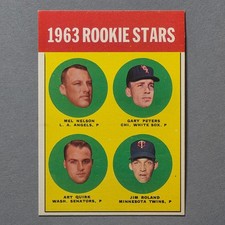1963 Topps #522 Rookie Stars Gary Peters, Roland, Quirk, Nelson - RC Nm-Mt RC
