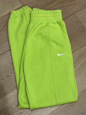Nike Womens Atomic Green Joggers Lime XS Sweatpants Sportswear Essential Fleece