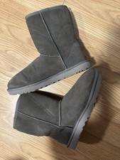 UGG Australia Classic Short II Ankle Boots for Women, Size US 8 - Gray
