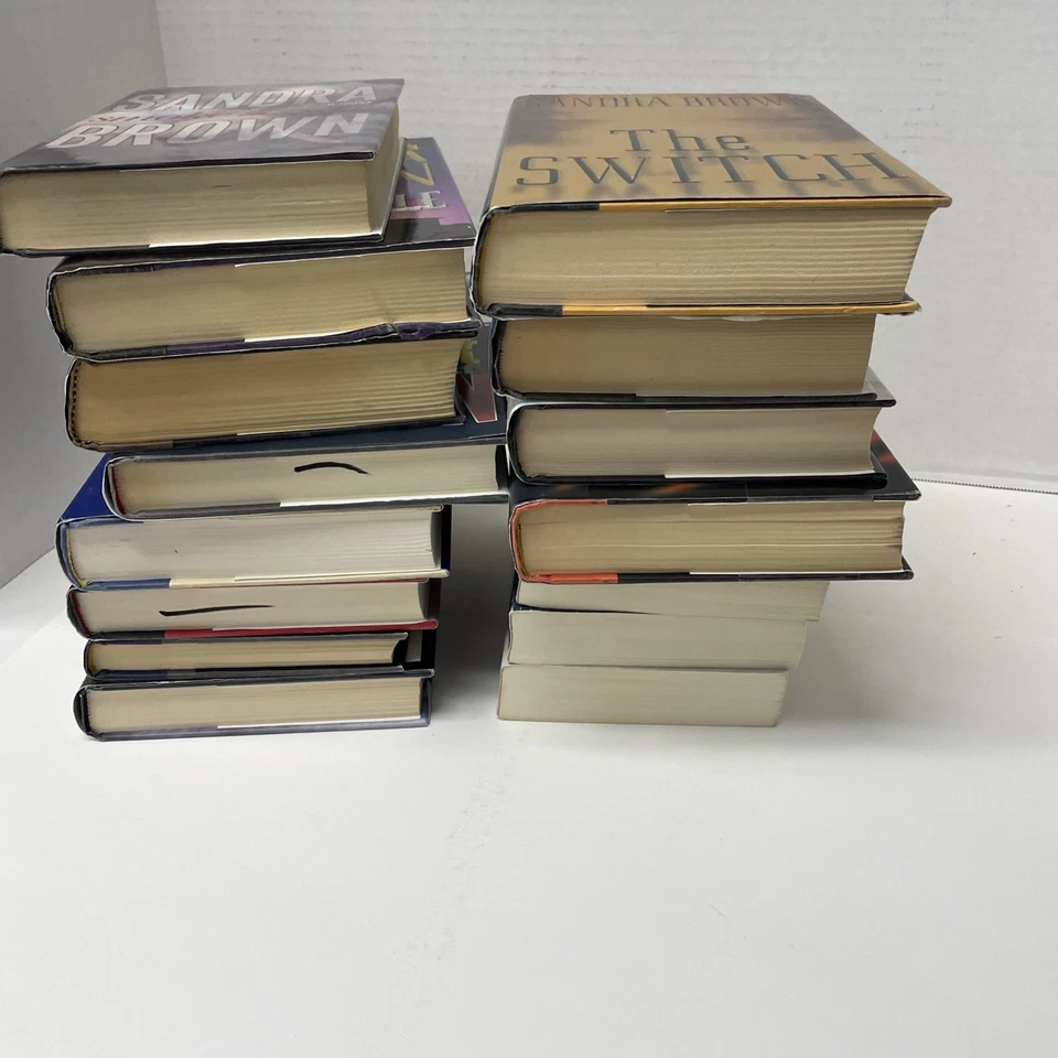 Sandra Brown Book Lot of 15 Hardcover/paperback Thriller Mystery Romance Books Foto 2 de 4