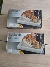 Vintage Brabantia Food Warmer Hot Plate Flame Candle Tea Light Boxed 90s x2