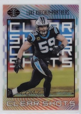 2019 Panini Illusions Clear Shots Red 46/50 Luke Kuechly #CS-LK HOF nd3