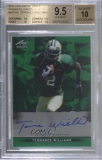 2013 Leaf Metal Draft Green Prismatic 3/10 Terrance Williams BGS 9.5 Auto 0s3