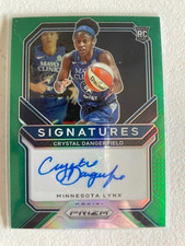 Crystal Dangerfield – 2021 Prizm WNBA “Signatures” GREEN #SG-CDF (Lynx) RC