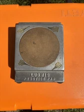 Vintage Ludwig Drum Practice Pad - Cast Aluminum/Rubber #4050 USA 1960's