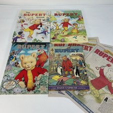 Rupert Bear Hardback Annuals Bundle Daily Express 100th Birthday Newspaper