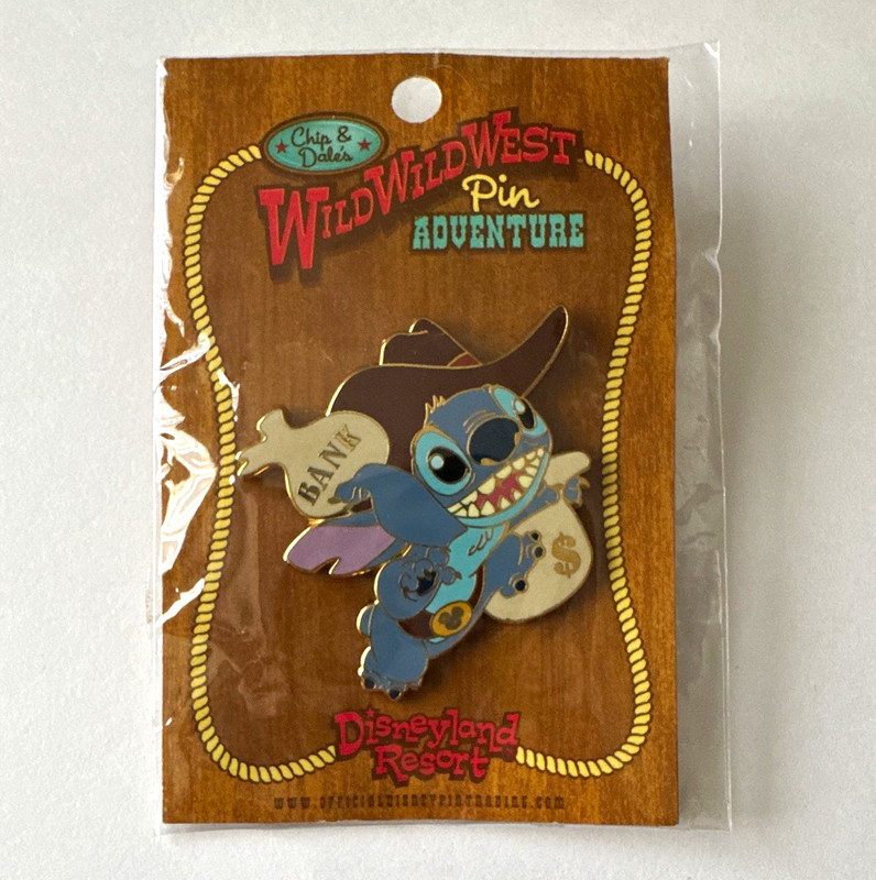 Disneyland Resort Wild West Stitch Bank Single Pin Lilo & Stitch