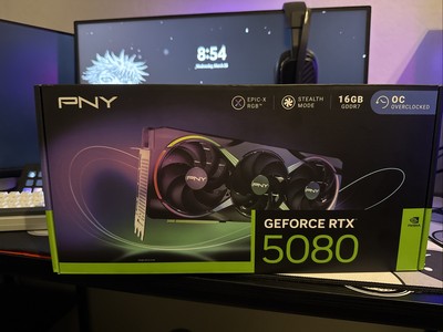 PNY GeForce RTX  5080 ARGB Overclocked Triple Fan