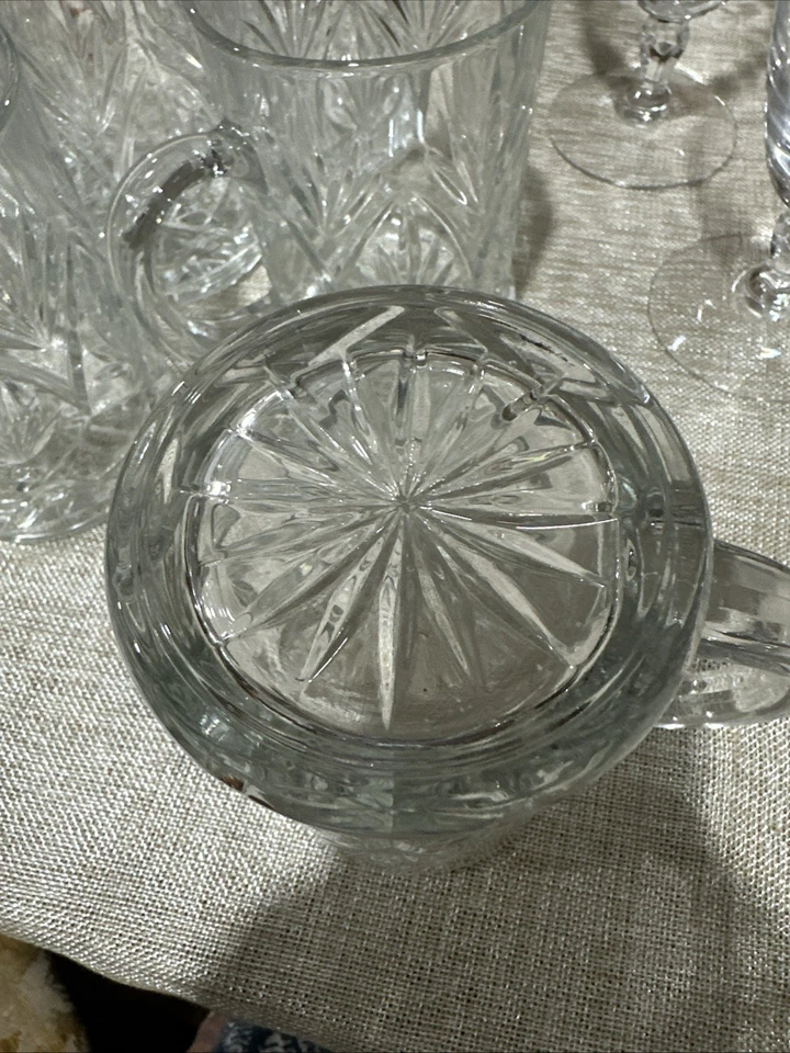 Набор из 6 прозрачных стеклянных чашек/кружек Anchor Hocking дизайн ананаса 10 унций - Изображение 4 из 4