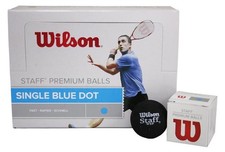 Wilson Staff Blue Dot Squash Balls 12 Pack