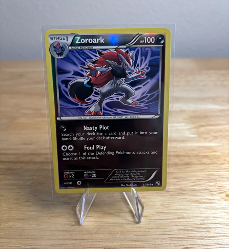 Zoroark 71/114 Black & White Reverse Holo English 2011