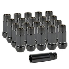 Lug Nuts Stahl Radmuttern Schwarz M12x1,5 für Toyota Mazda Ford Honda Lexus