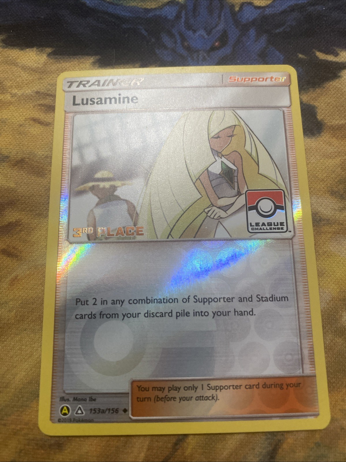 Lusamine - 153a/156 - 3rd Place - League Challenge - Reverse Holo - Pokemon LP