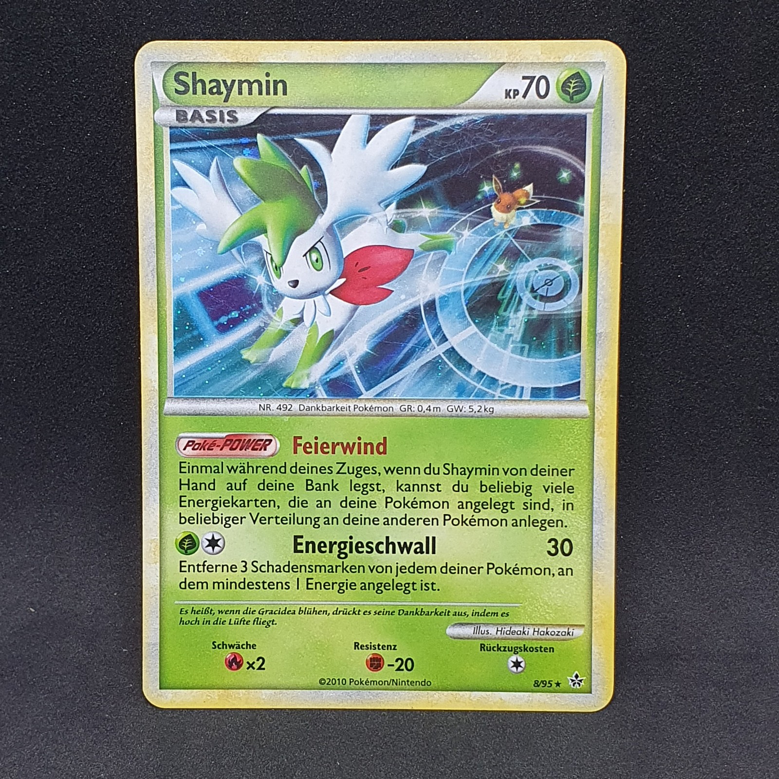 Shaymin 8/95 Holo Rare H&S Unleashed 2010 Nice Swirl TCG Pokemon Card
