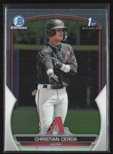 2023 Bowman Chrome Prospects Christian Cerda #BCP-56 Arizona Diamondbacks