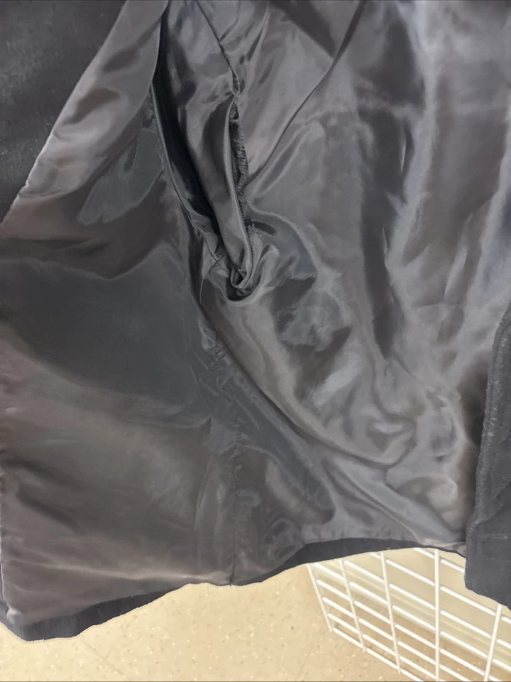 Chaqueta de Vestir Gymboree Mezcla de Lana Forrada Principios 2000’s Talla 10 Negra Foto 4 de 4