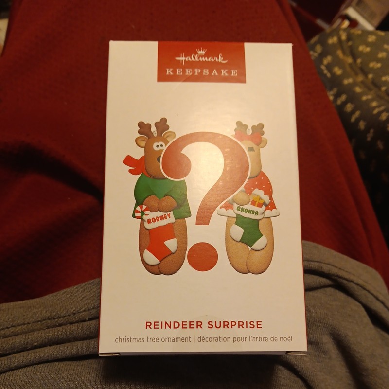 Hallmark 2024 Keepsake Christmas Ornament Reindeer Surprise RHONDA Rare