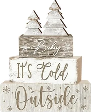 4 Pcs Christmas Decorations Indoor - Christmas Tree Table Decoration for Home - 