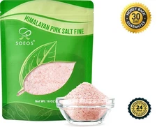 Himalayan Pink Salt, Fine Grain, 16 Oz (1 Pound), Pink Himalayan Sea Salt, Non-g