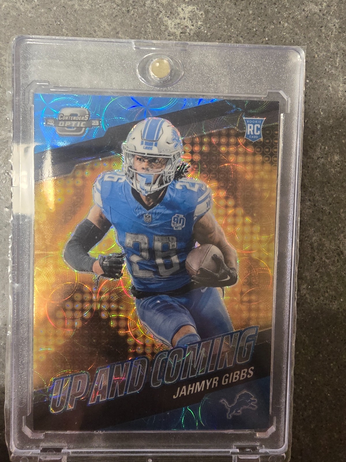 Jahmyr Gibbs Panini Contenders Optic Up and Coming #UC11 Black Scope