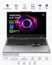 Image of Lenovo LOQ 15.6" Gaming Laptop i7 12th Gen RTX 4050 512GB SSD 16GB RAM Luna Grey