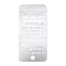 Stainless Steel Stencil Ruler, Multi-Function Hollow Drawing Template for Art...