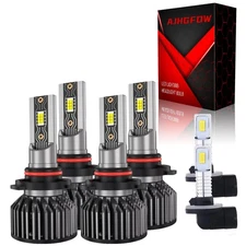 For Oldsmobile Cutlass 90-99 LED Headlight Fog Light Bulb Combo Conversion Kit