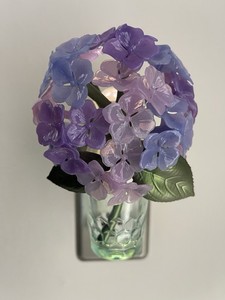 Rare Bath & Body Works Purple Blue Hydrangea Wallflower Plug In Light