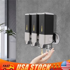 Wall Mount Bathroom Shower Soap shampoo conditioner dispenser organizer 3 Bottle