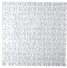 Anti-slip Square Pebbles Shower Mat Large Anti-Bacterial Safety Bath Mat Suctio