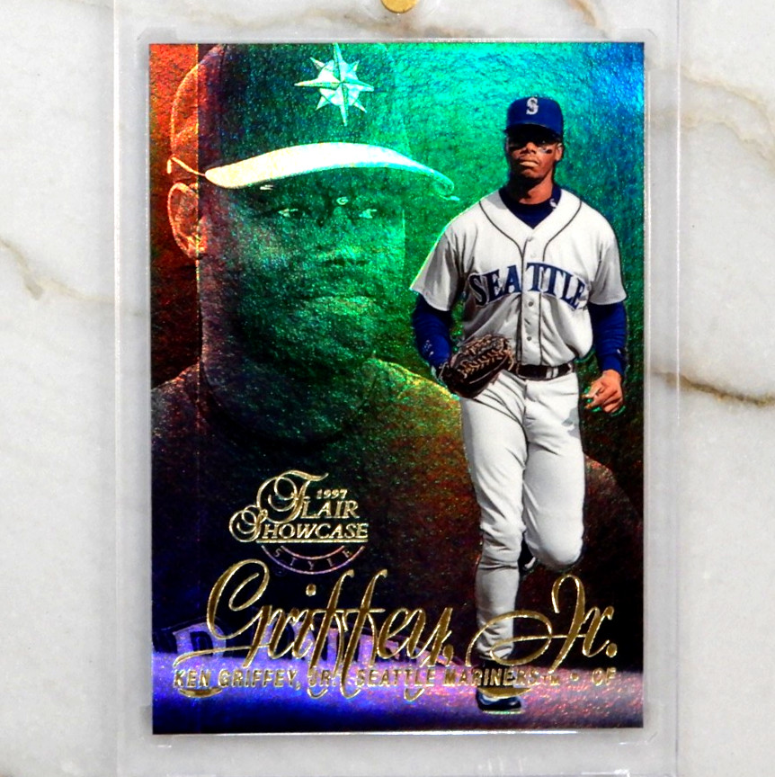 Ken Griffey Jr Seattle Mariners 1997 Flair Showcase #24 Row 2 Showtime Style