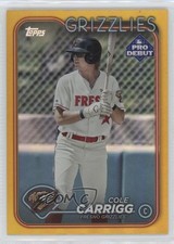 2024 Topps Pro Debut Gold Foil 20/50 Cole Carrigg #PD-9 s7f