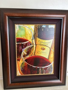 RARE 1/75 First Print LONA "Cakebread Cellars" Signed Giclee Canvas Framed 30x36