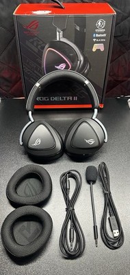 ASUS ROG Delta II Wireless Gaming Headset with Detachable Mic *NO DONGLE*